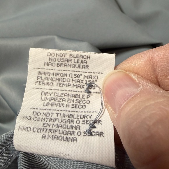 Ermenegildo Zegna Sport Mens Italian Performance Button Down Shirt Gray SIze L - Picture 8 of 8